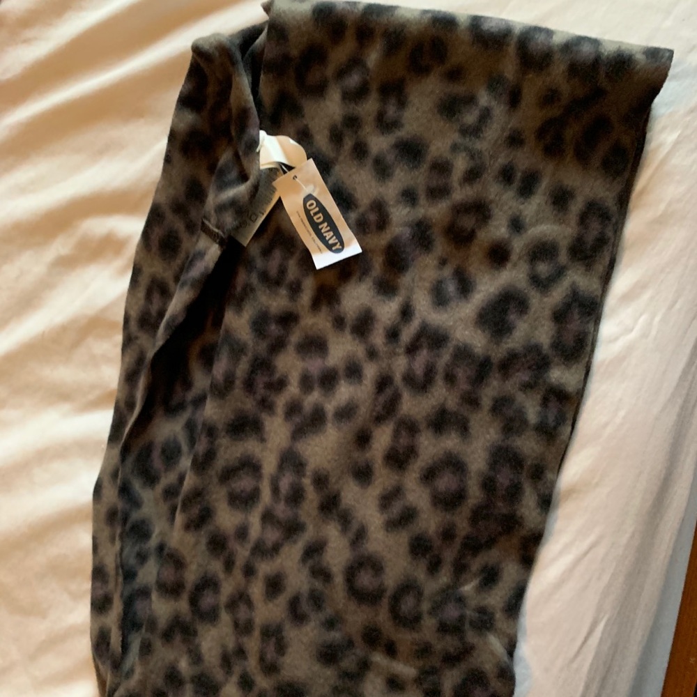 Leopard print infinity scarf